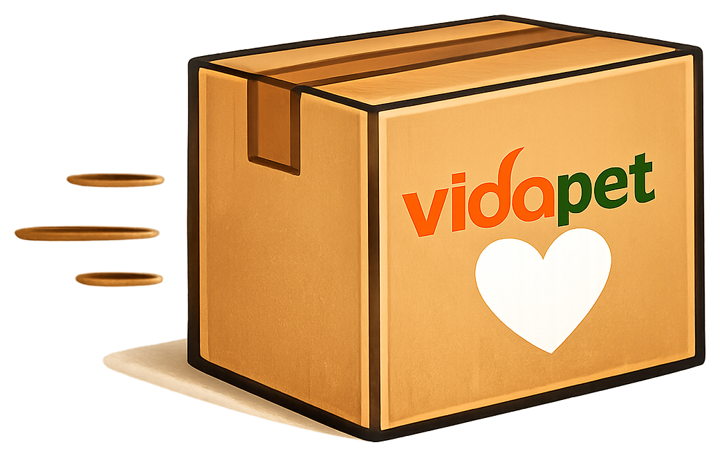 Caja Vidapet lista para entregar