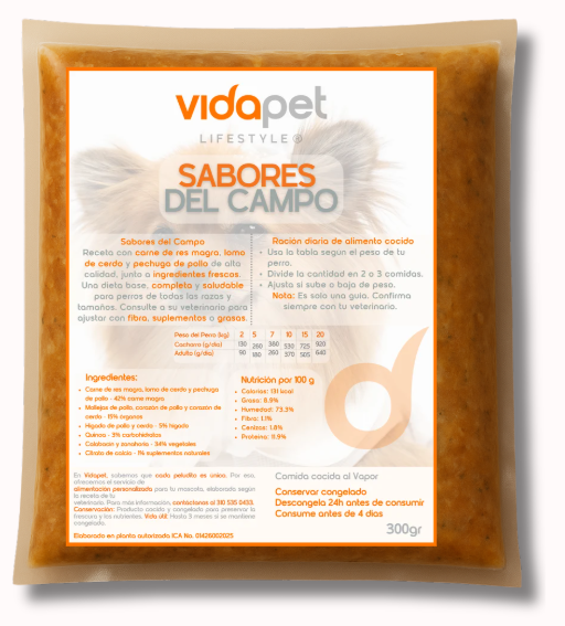 Empaque real de Sabores del Campo