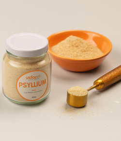 Frasco oficial de psyllium de Vidapet